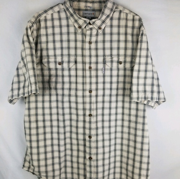 carhartt relaxed fit button up shirt